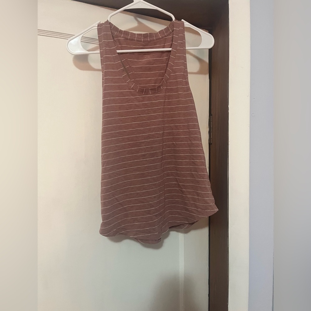 Lululemon Love Tank. Size: Medium. Color: Pink and White